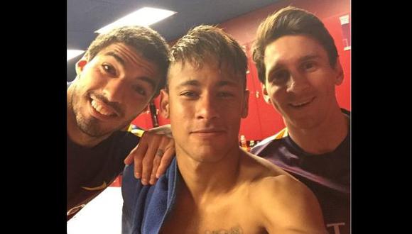 Barcelona: Messi, Neymar y Suárez en un selfie de 102 goles