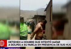 Jicamarca: detienen a sujeto que agredió y desfiguró a su pareja frente hijos