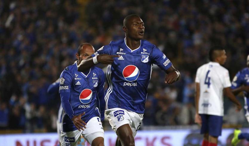 Fabián González jugó este año en Millonarios de su país. El delantero ya tuvo un paso por el fútbol peruano al jugar por Sport Áncash, Ayacucho y Academia Cantolao. (Foto. AP)