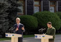 Zelensky y Stoltenberg abordan creación de fondo de cien mil millones euros para Ucrania