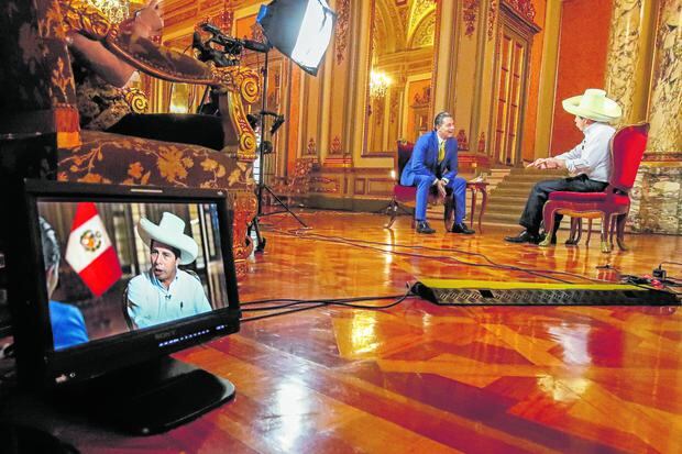En enero, el presidente Pedro Castillo dio una polémica entrevista a la cadena internacional CNN en Español. 