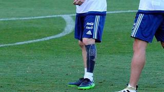 Lionel Messi mostró extraño tatuaje en práctica de Argentina