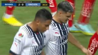 Jesús Gallardo y Luis Romo colocaron el 2-0 de Monterrey vs. Cruz Azul en el primer tiempo | VIDEO