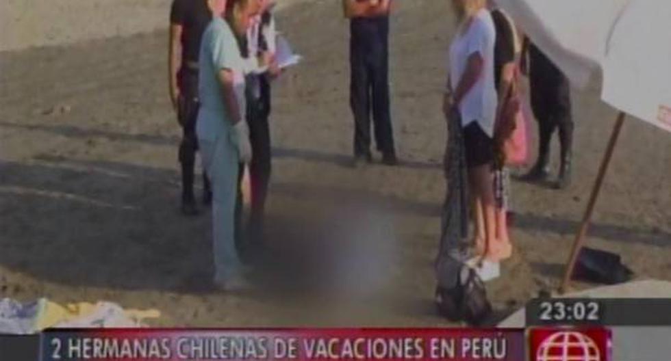Cañete: hermanas chilenas mueren ahogadas en playas de San Luis. (Foto: América TV)