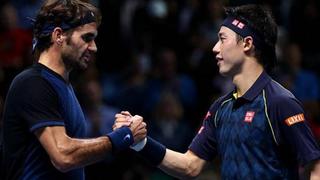 Kei Nishikori venció 2-0 a Roger Federer en el Torneo de Maestros 2018