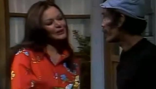 La actriz Olivia García en una escena de "El chavo del 8". Gloria vivía en el segundo piso de la vecindad de "El Chavo del Ocho" con su sobrina, Patty. Foto: Televisa.