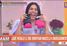 Jonathan Maicelo sorprende a Maricarmen Marín con guantes de box para su bebé