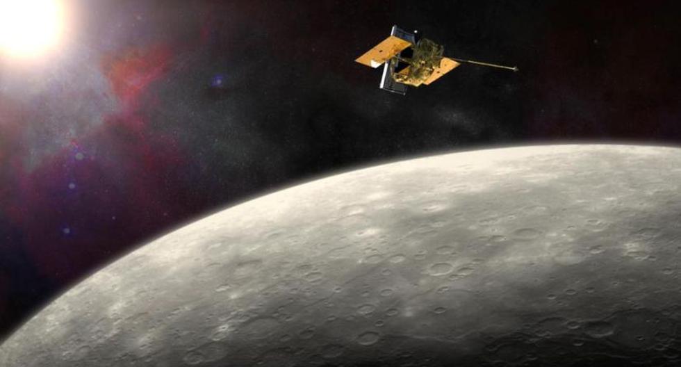 Imagen referencial de la sonda Messenger sobrevolando Mercurio. (Foto: NASA)