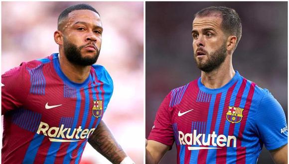 Memphis Depay y Miralem Pjanic cambiarán de dorsal en el Barcelona. (Foto: EFE/Composición)