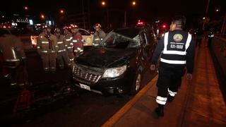 San Borja: un herido deja choque de dos vehículos entre las avenidas Guardia Civil y Javier Prado | FOTOS