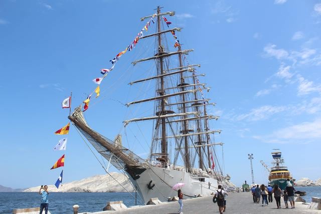 Áncash: el segundo buque velero más grande del mundo visitó Chimbote | FOTOS. (Foto: Laura Urbina)