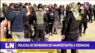 Ica: reportan al menos un fallecido durante enfrentamientos en la Panamericana Sur por paro de transportistas