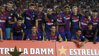 Luis Suárez le dio el trofeo Joan Gamper al Barcelona tras convertir el gol del triunfo frente al Arsenal