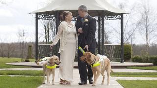 Amor a primer ladrido: Pareja se casa gracias a sus mascotas