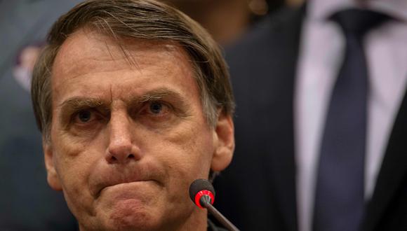 Jair Bolsonaro amenaza opositores y promete "limpiar" Brasil de "marginales rojos". (AFP).