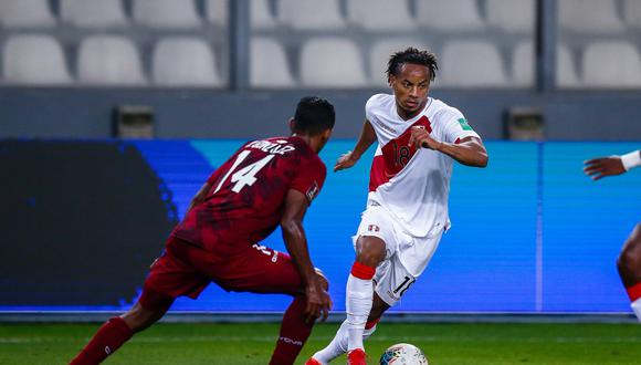 André Carrillo podría estar presente en el duelo contra Venezuela en Caracas por la fecha doble de noviembre. Foto: Fernando Sangama / @photo.gec.