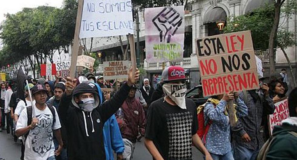 Jóvenes marcharán por quinta vez en contra de Ley Pulpín. (Foto: Peru21.pe)