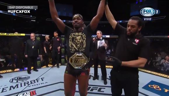 UFC 235: Jon Jones retuvo el cinturón de peso wélter tras vencer a Anthony Smith en Las Vegas. | Foto: Captura