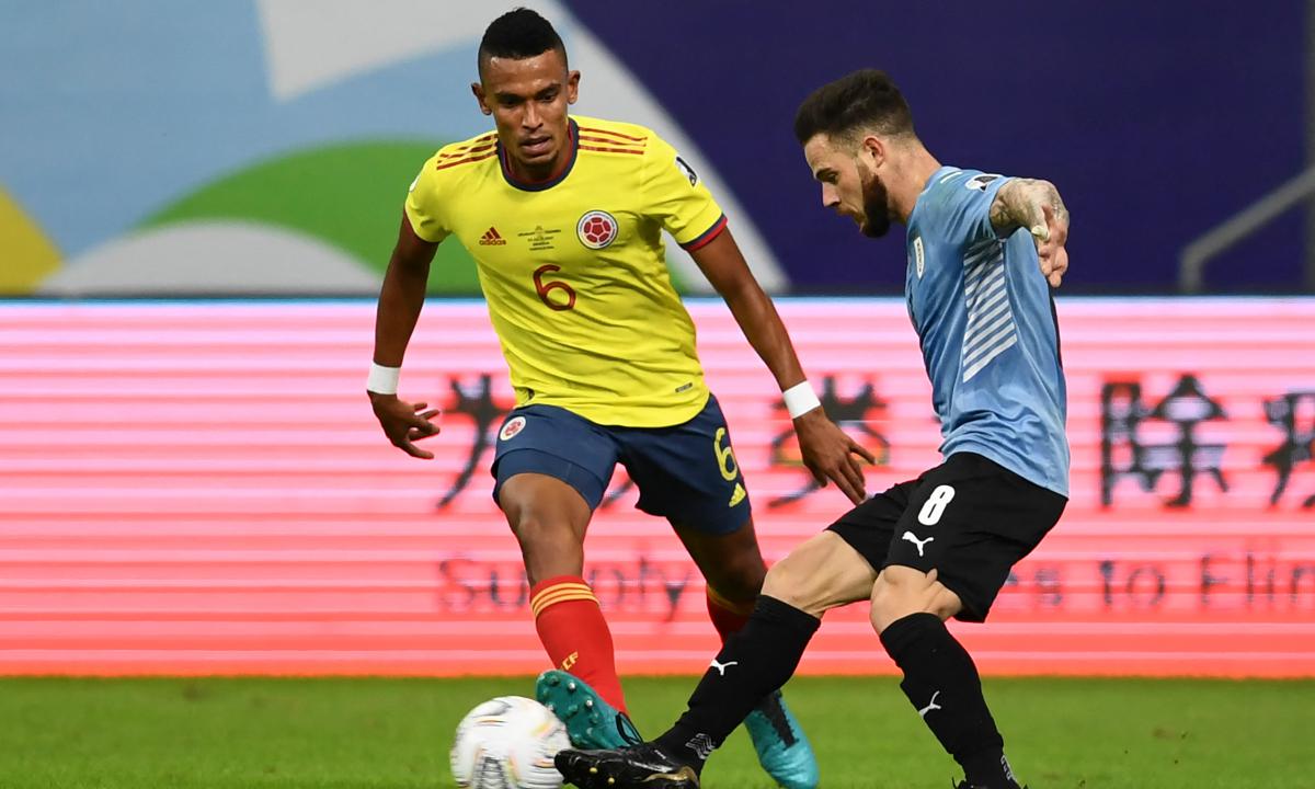 Colombia y Uruguay chocaron por los cuartos de final de la Copa América 2021 | Foto: AFP