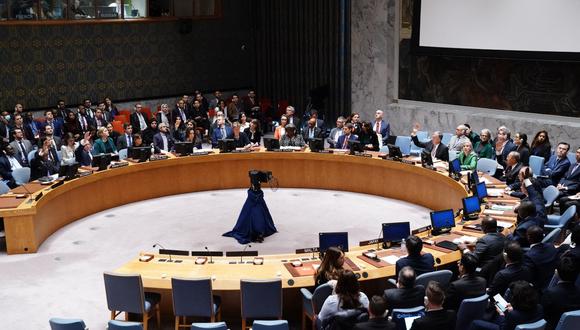 Miembros del Consejo de Seguridad votan una resolución que no fue aprobada sobre la situación en Israel y Gaza. (BRYAN R. SMITH / AFP).