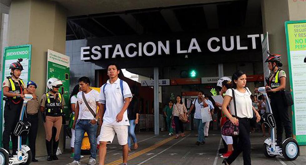 Metro de Lima. Se espera que el servicio se restablezca antes de terminar el día. (Foto: Agencia Andina)