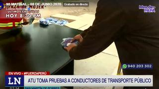 ATU inicia entrega de mascarillas a taxistas en San Martín de Porres y otros puntos de la capital | VIDEO 