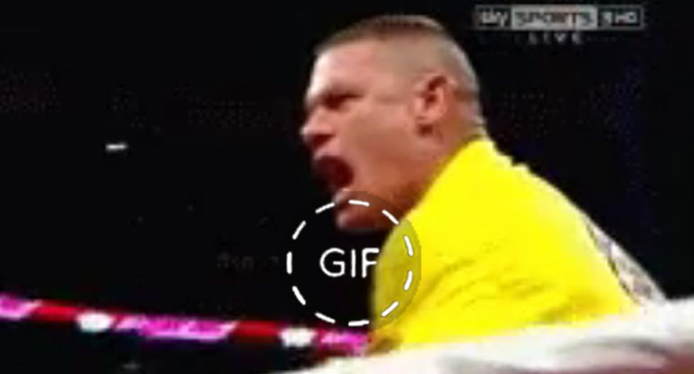 John Cena ha sido partícipe de los gifs del día por su supuesto \'truco de magia\'. (Foto: Captura)