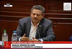 Manuel Merino: “Mi llamada fue en horas de la tarde, cuando estábamos en sesión de Junta de Portavoces”  