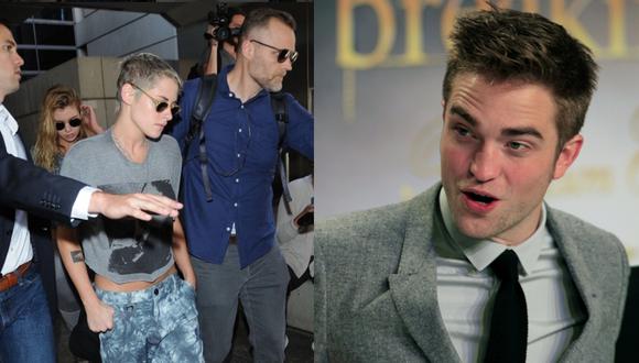 Kristen Stewart, Stella Maxwell y Robert Pattinson coinciden en el mismo vuelo