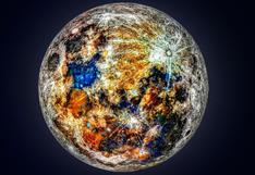 La imagen que muestra por primera vez los colores ocultos de la Luna