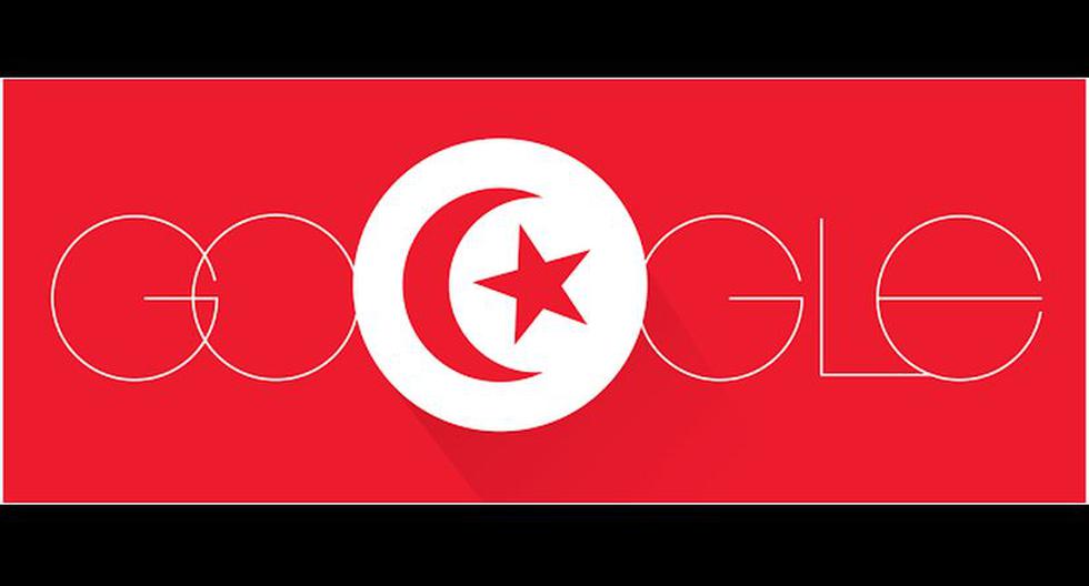 Doodle en honor a Túnez. (Foto: Google)