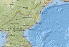 Corea del Norte: reportan sismo de 5,3 grados que habría sido causado por prueba nuclear