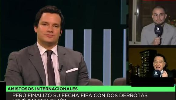 En el programa "Fútbol Total" de DirecTV, los panelistas debatieron sobre Perú y sus actuaciones contra Alemania y Holanda. La polémica se armó y se indicó que la selección "ya llegó a su techo". (Foto: captura de DirecTV)