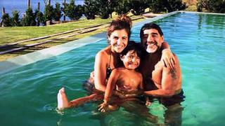Maradona celebró la Navidad con su hija Giannina y su nieto en Argentina
