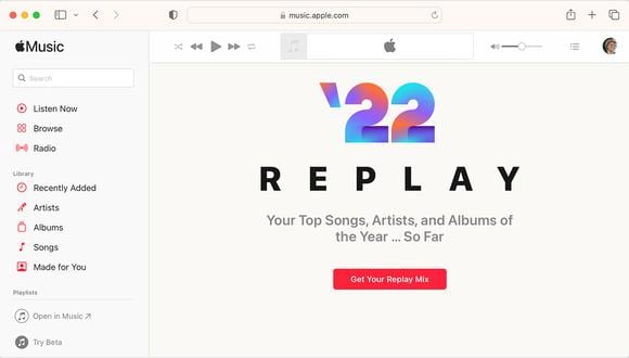 Apple Music Replay 2022: cómo saber qué artistas y canciones escuchaste más este año. (Foto: Apple Support)