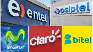 Osiptel impone y confirma multas por S/4,11 millones a las cuatro principales operadoras del país