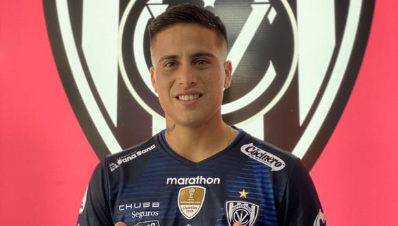 Cristian Ortiz con la camiseta de su nuevo club. (Foto: Independiente del Valle)