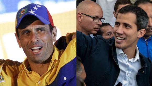 Capriles pide a Maduro que reconozca a Guaidó como presidente de Venezuela. (AP // AFP)