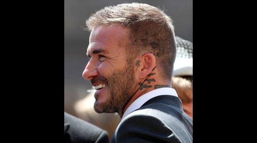 David y Victoria Beckham en la boda del príncipe Harry y Meghan Markle, los duques de Sussex. (Foto: AFP)