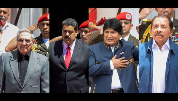 Ra&uacute;l Castro, Evo Morales y Daniel Ortega llegaron a Venezuela para los homenajes al difunto ex presidente de Venezuela Hugo Ch&aacute;vez. (Foto: AFP)