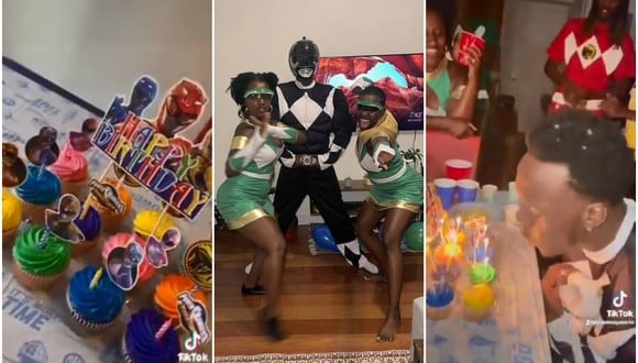 Le prometieron de niño que le harían una fiesta temática de Power Rangers y cumplen su promesa en su cumpleaños 21. (Fotos: @AnAmazingFeat)