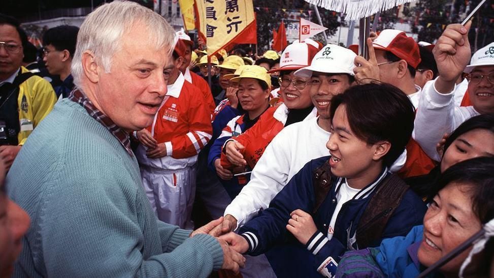 1996: Chris Patten was the last colonial governor of Hong Kong.  (GET IMAGES).