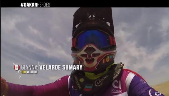 La peruana Gianna Velarde formó parte de los Dakar Héroes y grabó su caída en plena competencia. (Foto: Dakar).