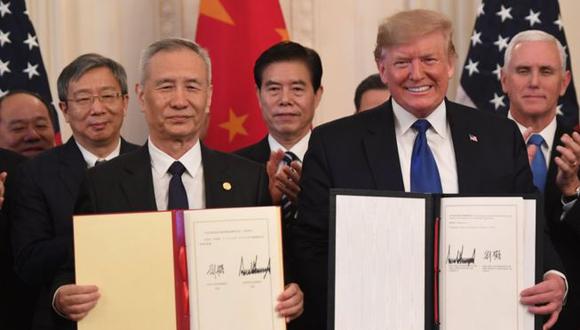 Trump presentó su acuerdo con China como el "más grande" que haya en el mundo. (Foto: AFP)
