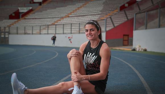 Paola Mautino competirá este martes en salto largo en las postas femeninas de velocidad (Foto: Hugo Pérez)