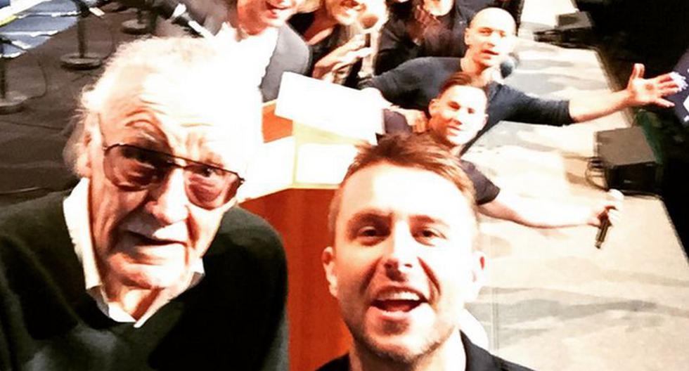 El escritor de historietas 92 años se muestra al lado de 'Wolverine', 'Gambit', 'Deadpool', entre otros. (Foto: Instagram Chris 