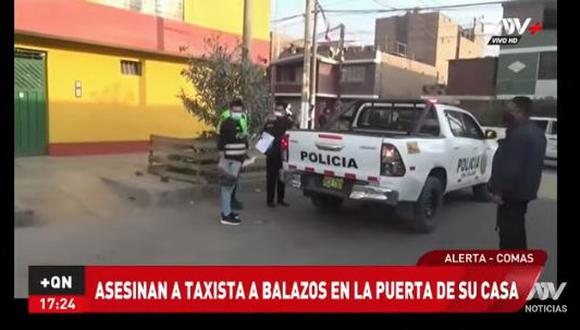 Los sicarios llegaron a la cuadra 1 de la calle Ramón Trelles y dispararon contra Jonathan Luis Cortez Tolentino, quien en ese momento lavaba su vehículo para salir a trabajar. (Foto: captura de video)