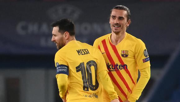 Griezmann a Messi: “Estoy seguro de que no es un adiós, sino un hasta luego”. (Foto: AFP)