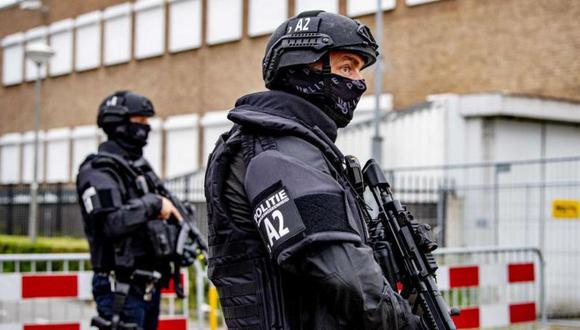 El "búnker", un tribunal de alta seguridad, estuvo rodeado por policías mientras transcurrió el juicio en Países Bajos. (Getty Images).