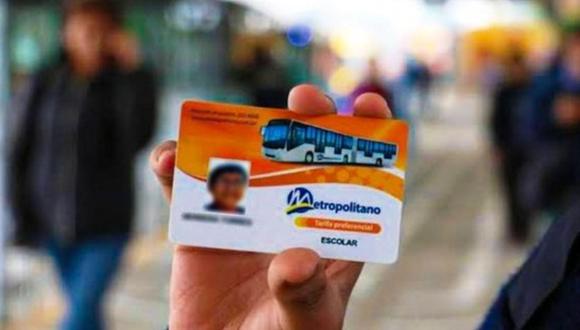 La actualización del beneficio de la tarjeta preferencial escolar del Metropolitano o Lima Pass no tiene costo alguno, siempre y cuando esta no presente algún desperfecto que la invalide.. (ATU)